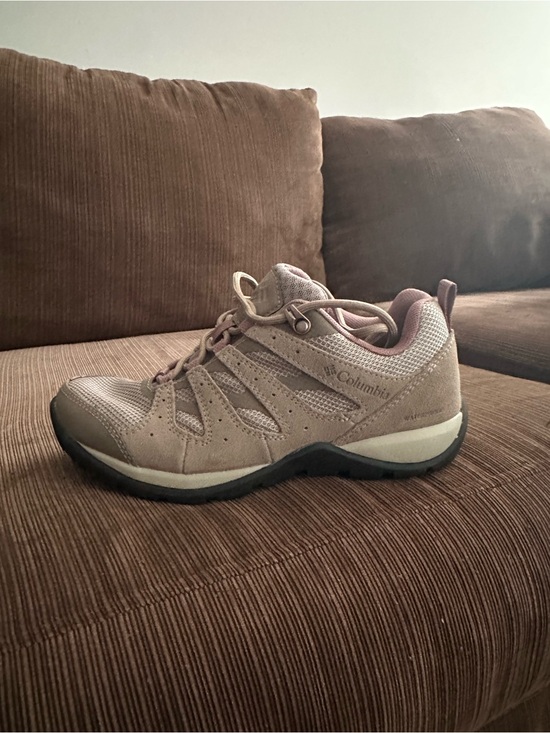 Columbia Shoes - Columbia Women's Taupe/Pink Trail Shoe - Low-Cut Hiking Sneaker